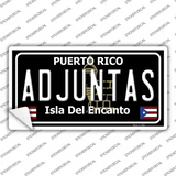 Adjuntas Puerto Rico Black Novelty Sticker Decal