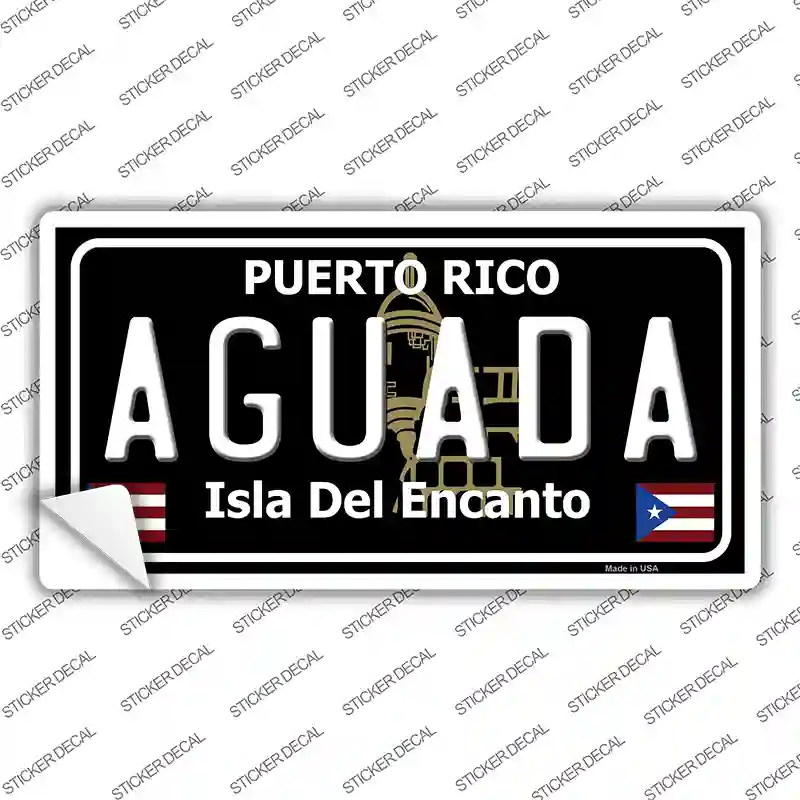 Aguada Puerto Rico Black Novelty Sticker Decal