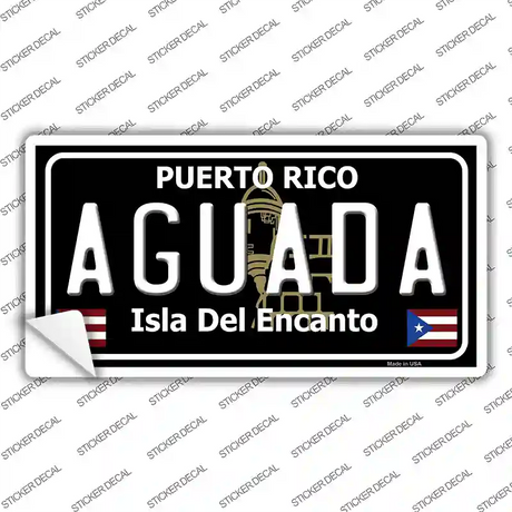 Aguada Puerto Rico Black Novelty Sticker Decal