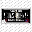 Aguas Buenas Puerto Rico Black Novelty Sticker Decal