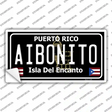 Aibonito Puerto Rico Black Novelty Sticker Decal