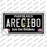 Arecibo Puerto Rico Black Novelty Sticker Decal