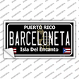 Barceloneta Puerto Rico Black Novelty Sticker Decal