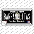 Barranquitas Puerto Rico Black Novelty Sticker Decal