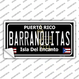 Barranquitas Puerto Rico Black Novelty Sticker Decal
