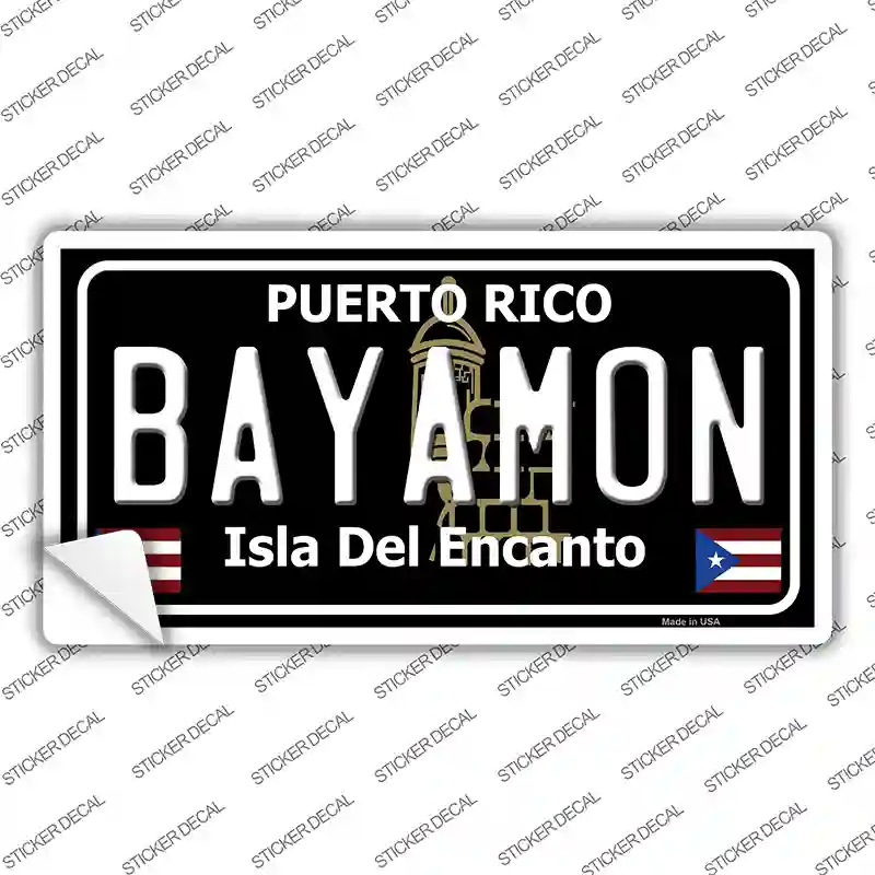 Bayamon Puerto Rico Black Novelty Sticker Decal
