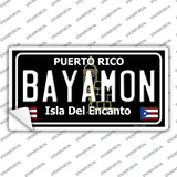 Bayamon Puerto Rico Black Novelty Sticker Decal