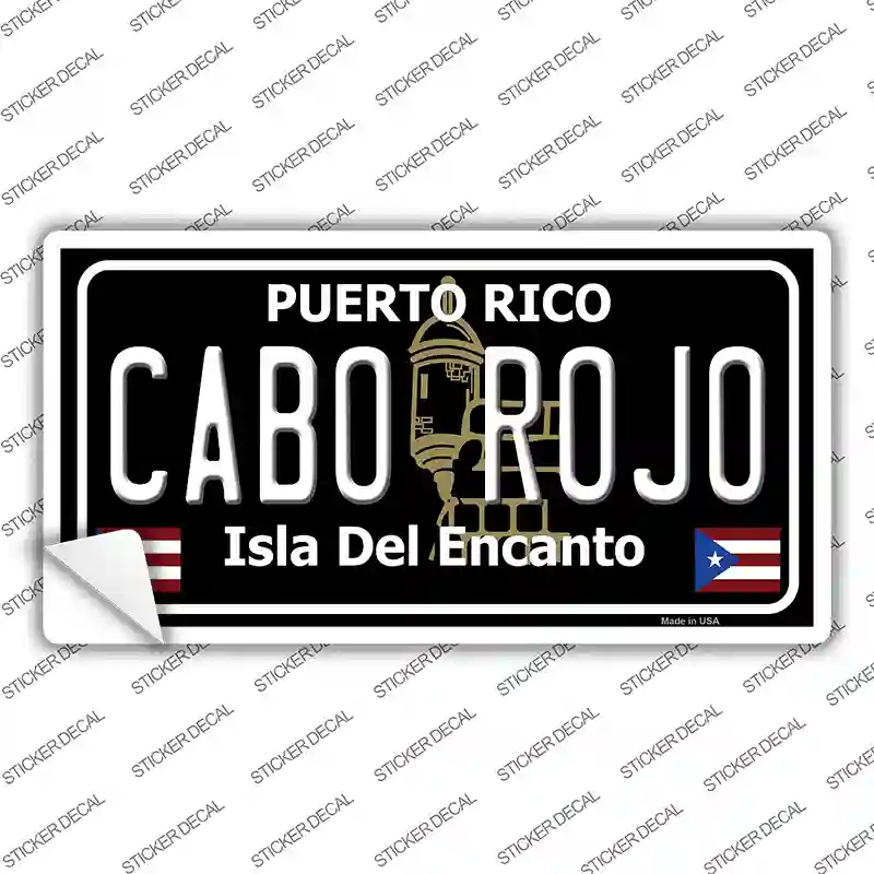 Cabo Rojo Puerto Rico Black Novelty Sticker Decal