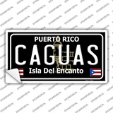 Caguas Puerto Rico Black Novelty Sticker Decal