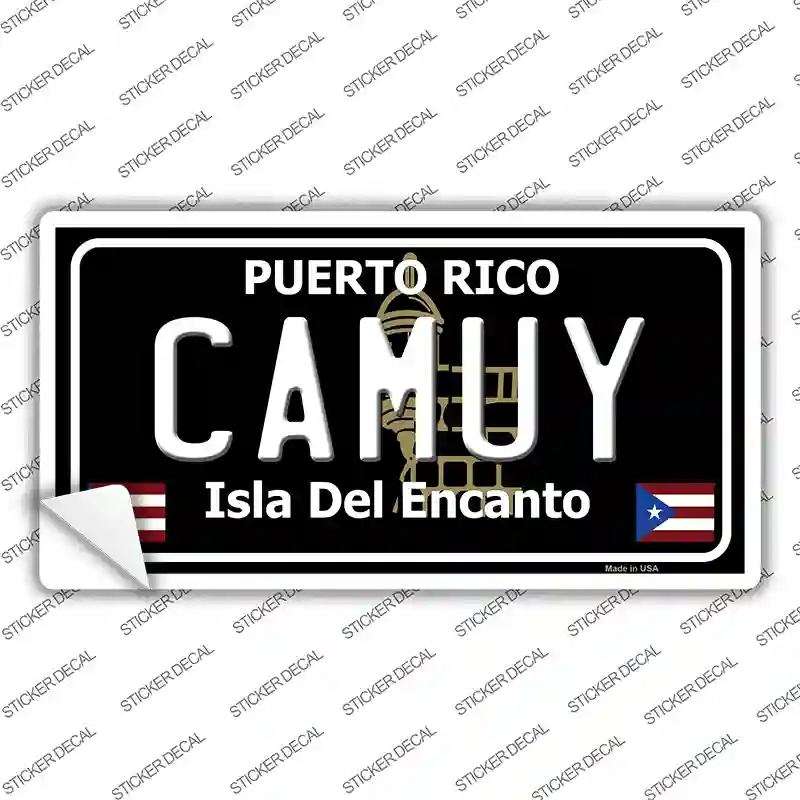 Camuy Puerto Rico Black Novelty Sticker Decal