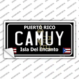 Camuy Puerto Rico Black Novelty Sticker Decal