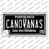 Canovanas Puerto Rico Black Novelty Sticker Decal