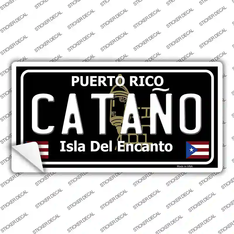 Catano Puerto Rico Black Novelty Sticker Decal