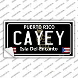 Cayey Puerto Rico Black Novelty Sticker Decal