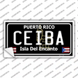 Ceiba Puerto Rico Black Novelty Sticker Decal