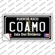 Coamo Puerto Rico Black Novelty Sticker Decal