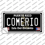 Comerio Puerto Rico Black Novelty Sticker Decal