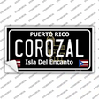 Corozal Puerto Rico Black Novelty Sticker Decal