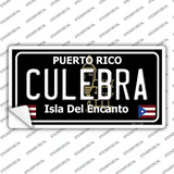 Culebra Puerto Rico Black Novelty Sticker Decal