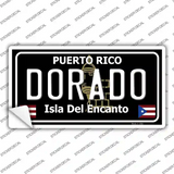 Dorado Puerto Rico Black Novelty Sticker Decal