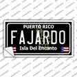 Fajardo Puerto Rico Black Novelty Sticker Decal