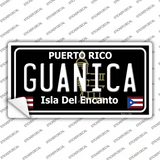 Guanica Puerto Rico Black Novelty Sticker Decal