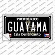 Guayama Puerto Rico Black Novelty Sticker Decal