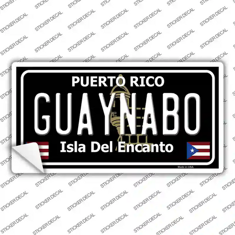 Guaynabo Puerto Rico Black Novelty Sticker Decal