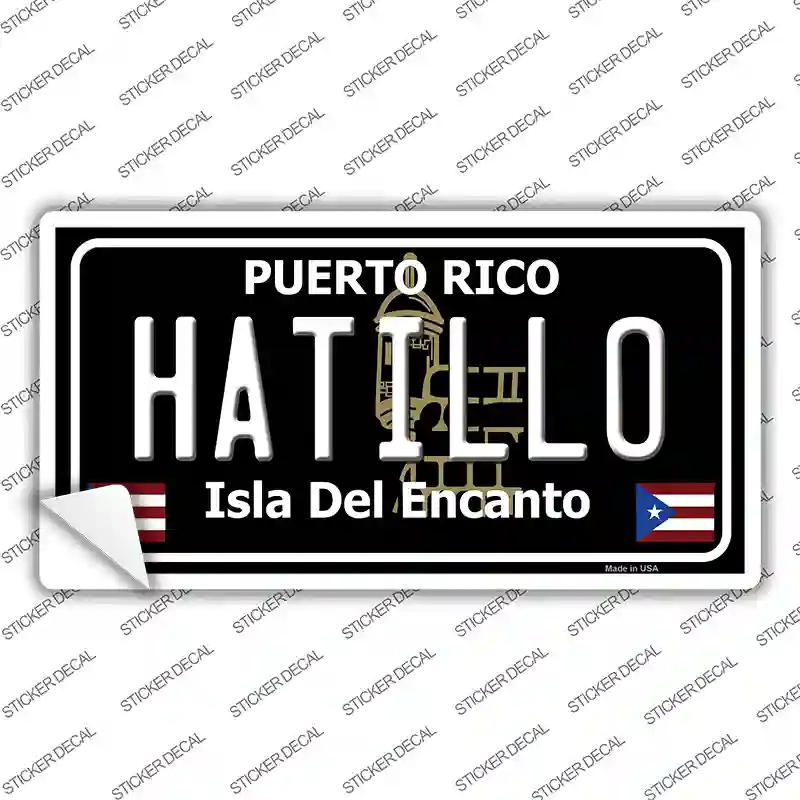 Hatillo Puerto Rico Black Novelty Sticker Decal