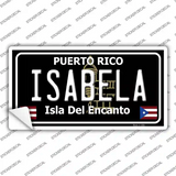 Isabela Puerto Rico Black Novelty Sticker Decal