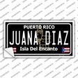 Juana Diaz Puerto Rico Black Novelty Sticker Decal