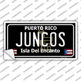 Juncos Puerto Rico Black Novelty Sticker Decal