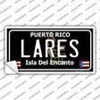 Lares Puerto Rico Black Novelty Sticker Decal