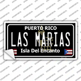 Las Marias Puerto Rico Black Novelty Sticker Decal