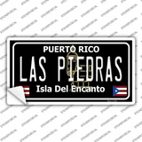 Las Piedras Puerto Rico Black Novelty Sticker Decal