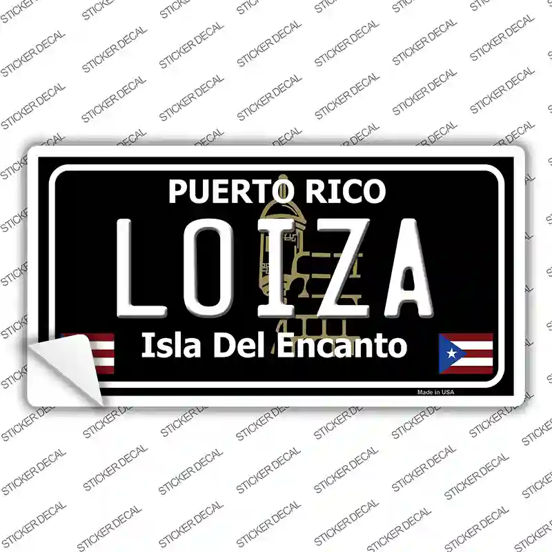 Loiza Puerto Rico Black Novelty Sticker Decal