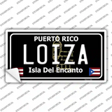Loiza Puerto Rico Black Novelty Sticker Decal