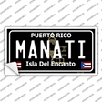 Manati Puerto Rico Black Novelty Sticker Decal