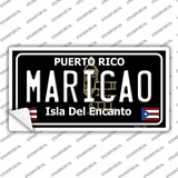 Maricao Puerto Rico Black Novelty Sticker Decal