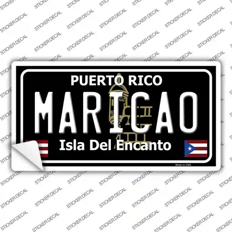 Maricao Puerto Rico Black Novelty Sticker Decal