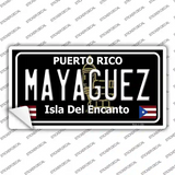 Mayaguez Puerto Rico Black Novelty Sticker Decal