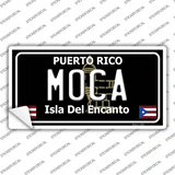 Moca Puerto Rico Black Novelty Sticker Decal