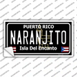 Naranjito Puerto Rico Black Novelty Sticker Decal