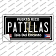Patillas Puerto Rico Black Novelty Sticker Decal