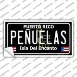 Penuelas Puerto Rico Black Novelty Sticker Decal