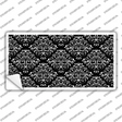 Black White Damask Novelty Sticker Decal
