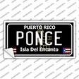 Ponce Puerto Rico Black Novelty Sticker Decal