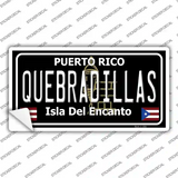 Quebradillas Puerto Rico Black Novelty Sticker Decal