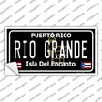 Rio Grande Puerto Rico Black Novelty Sticker Decal