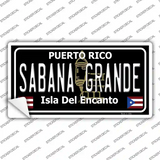 Sabana Grande Puerto Rico Black Novelty Sticker Decal